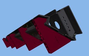 3-Druckteile als Auflager für eine Fräsoperation